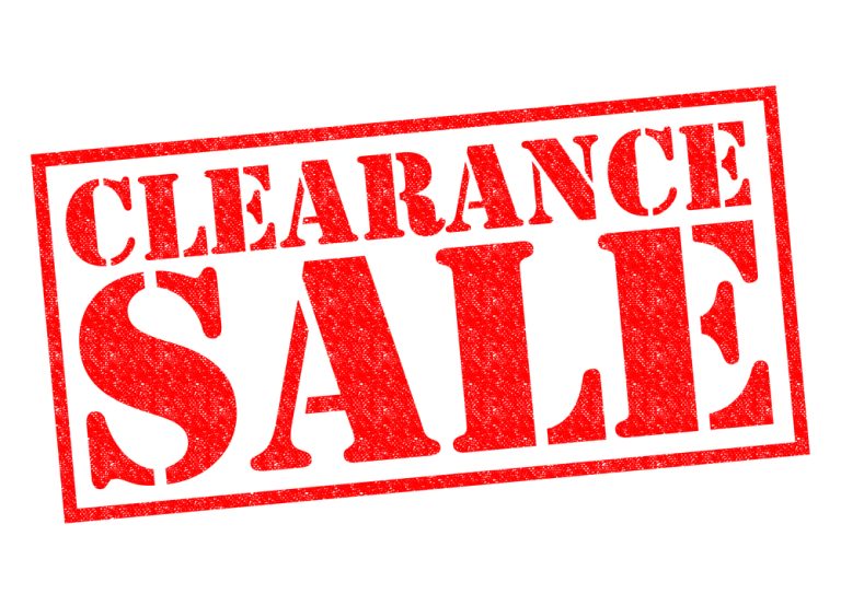 clearance sale